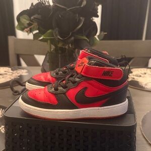 SOLD  Kids Black and Red Sneakers